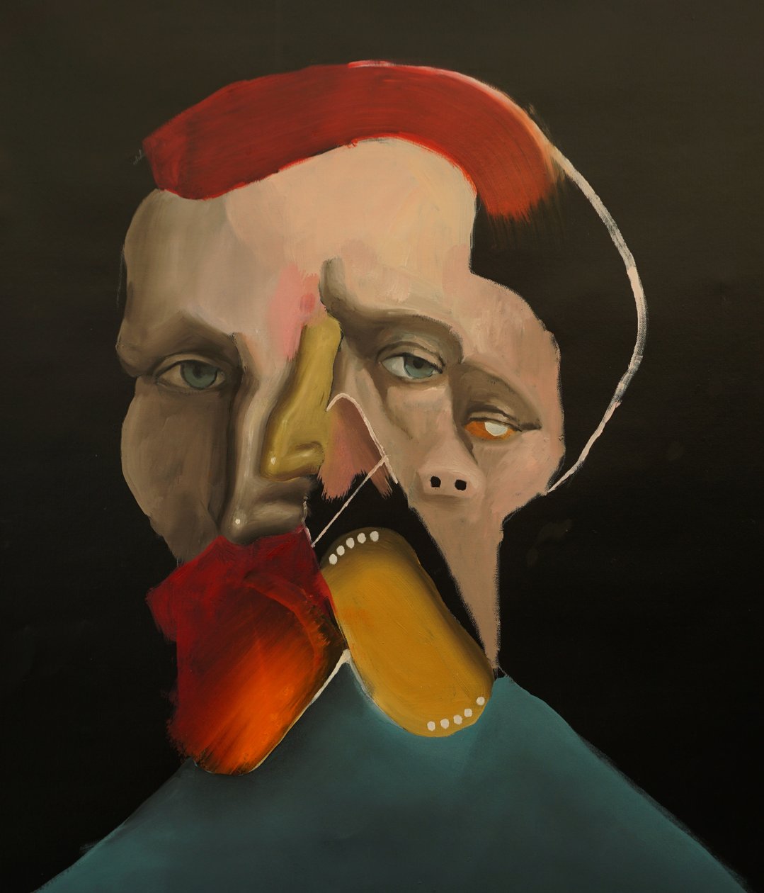 Otro Vincent, 2022 (óleo y acrílico sobre lienzo) de Oscar Nin