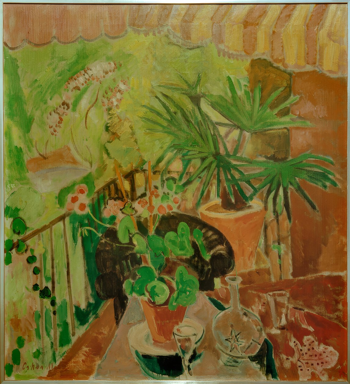 En la veranda de Oskar Moll