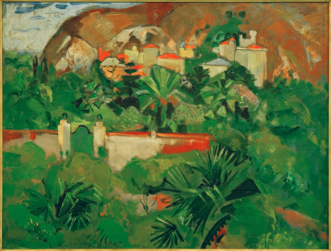 Paisaje italiano con puerta, Levanto de Oskar Moll