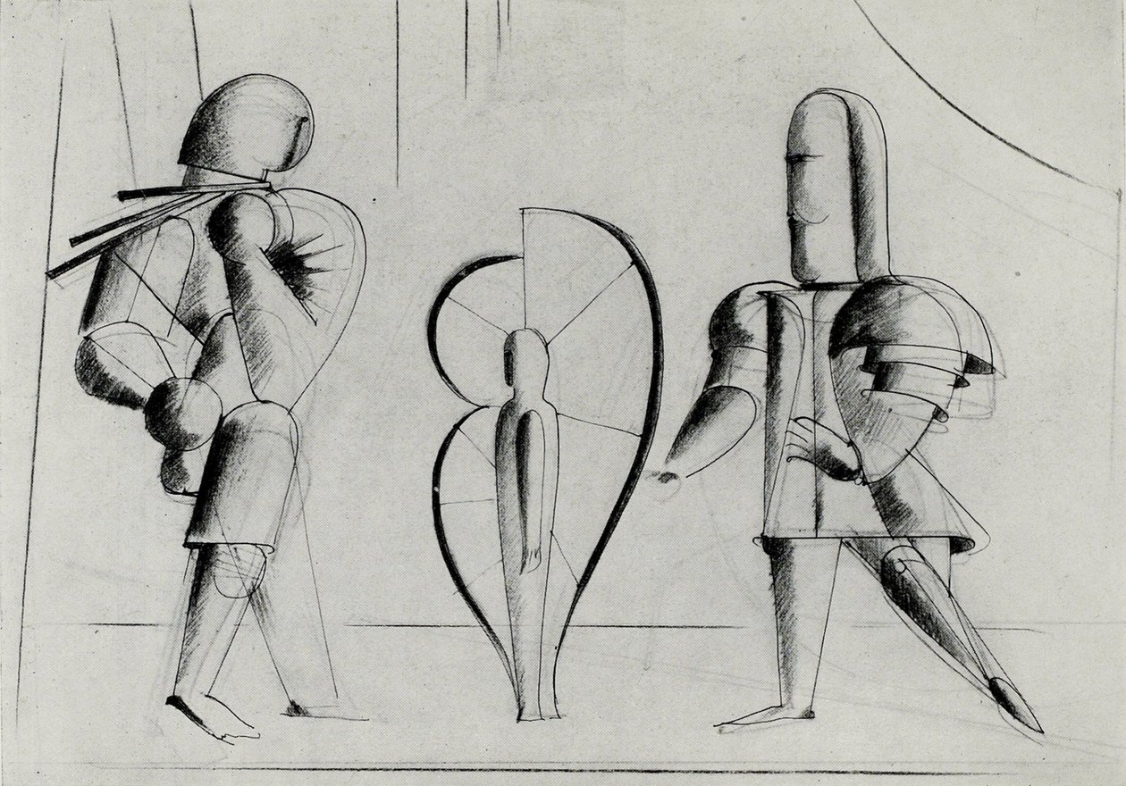 Desde el escenario en la Bauhaus Die Bühne im Bauhaus, 1925 de Oskar Schlemmer