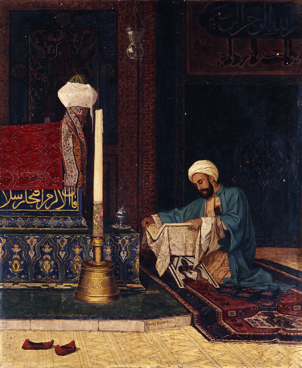 La tumba de Mehmed I, Yesil Turbe, Bursa, 1881 de Osman Hamdi Bey
