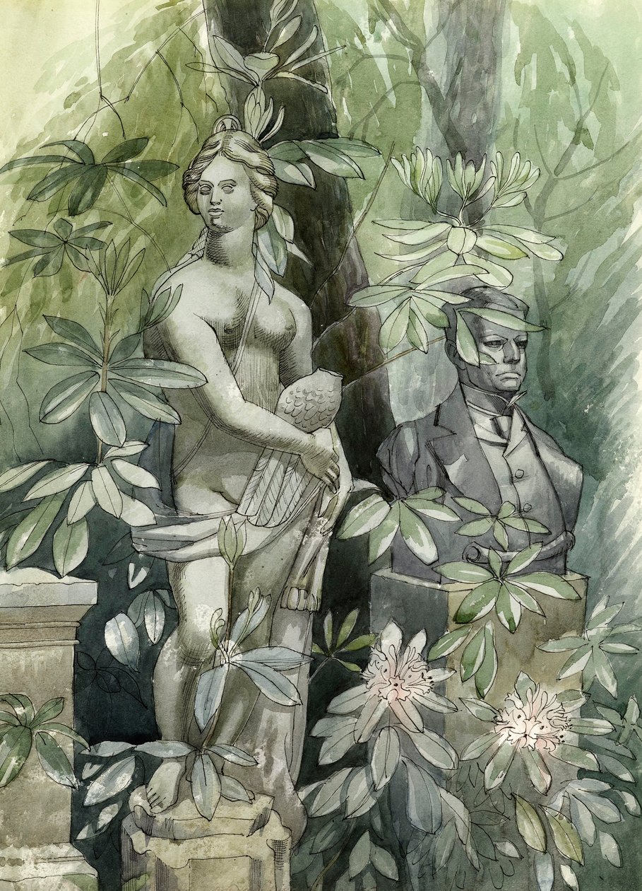 Diana y el estadista, c.1960 de Osmund Caine