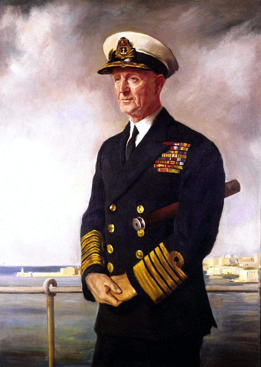 Almirante Cunningham, copia del retrato de O