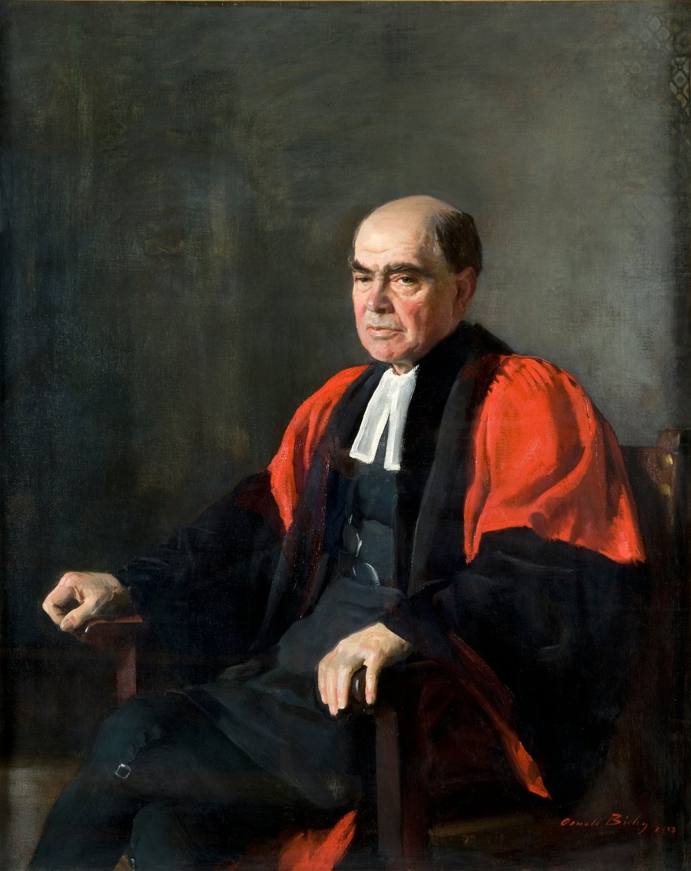 Hastings Rashdall (óleo sobre lienzo) de Oswald Hornby Joseph Birley