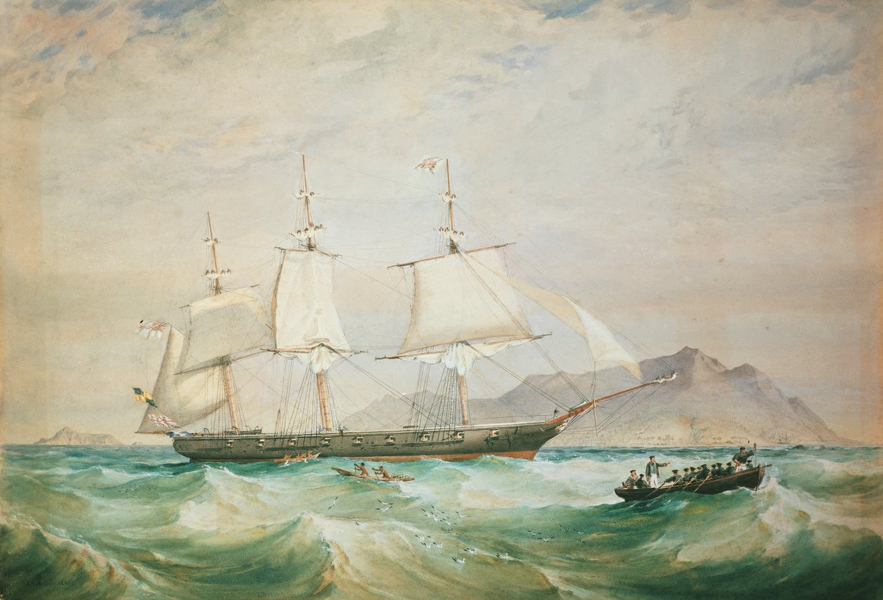 H.M.S. Hornet de Oswald Walters Brierly
