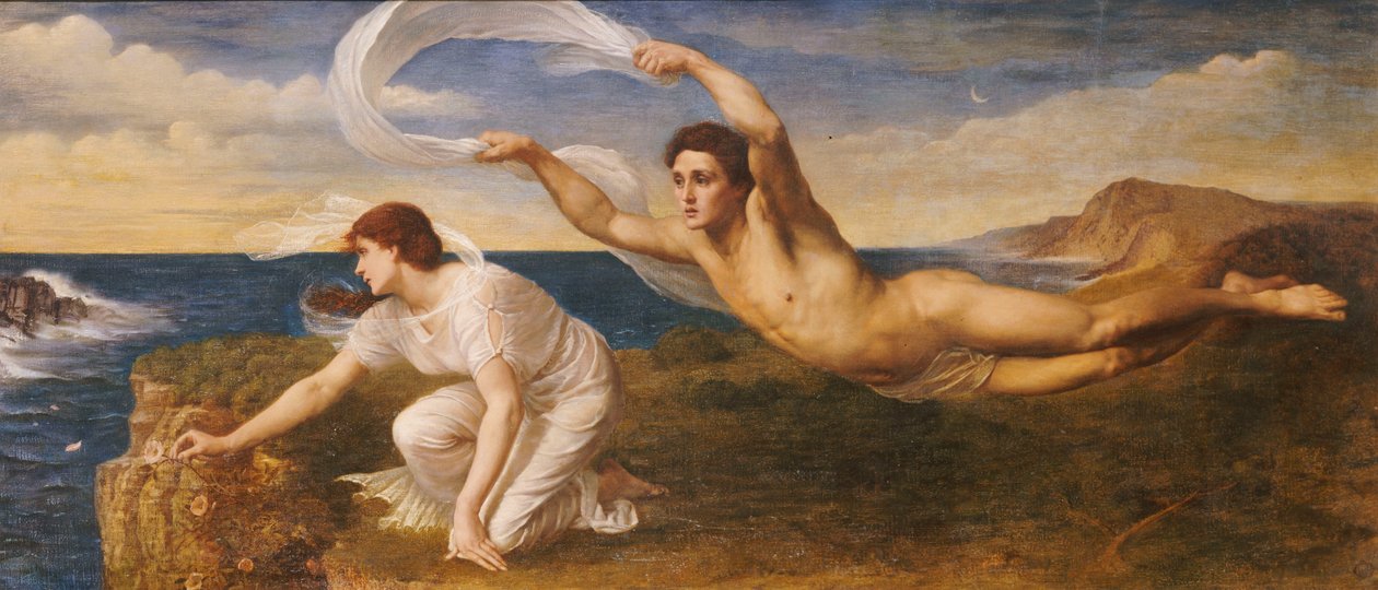Bóreas y Orithyia, c.1879 de Oswald von Glehn