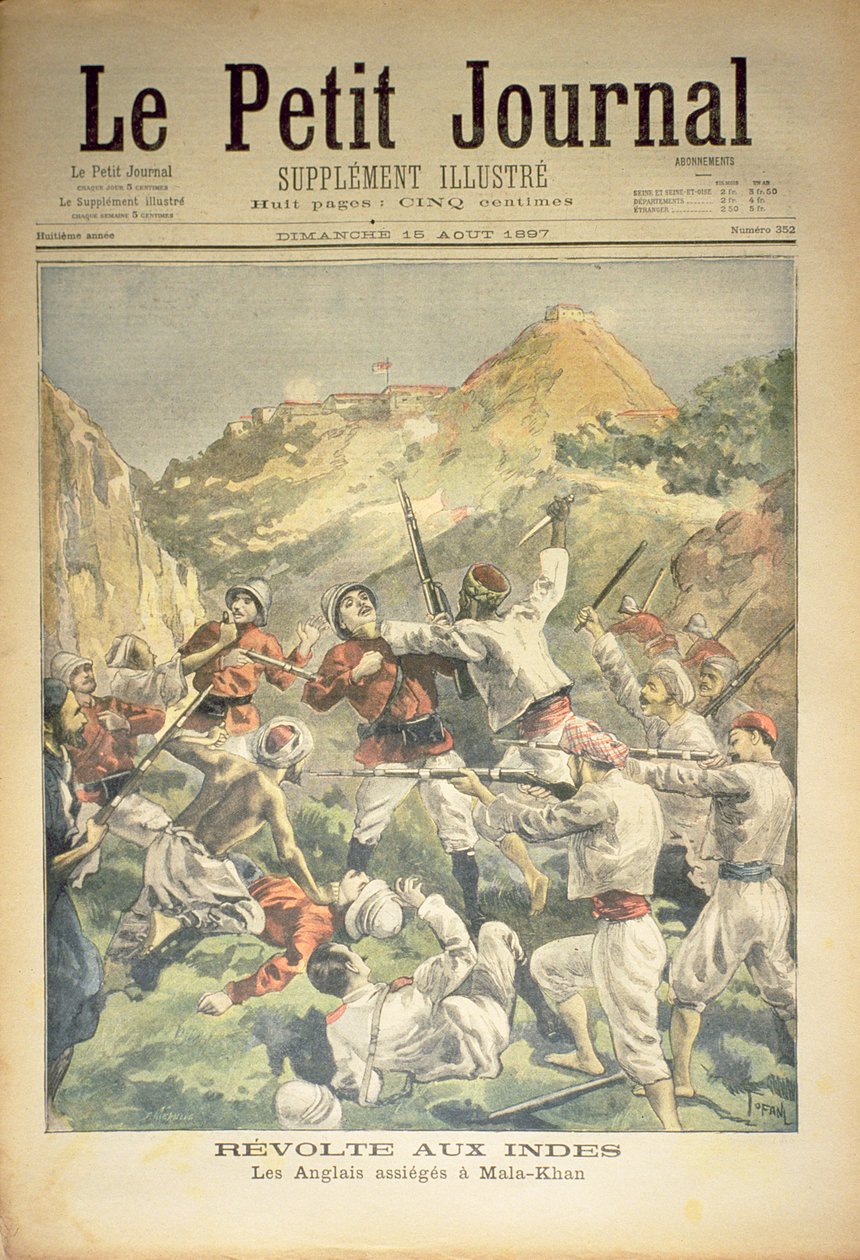Revuelta en India: los ingleses sitiados en Mala-Khan, portada de 