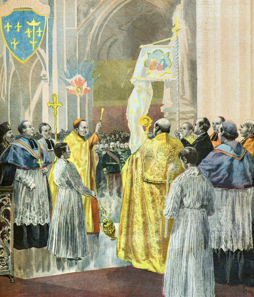 Homenaje eclesiástico a Juana de Arco de Oswaldo Tofani