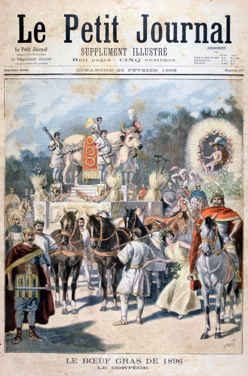 Celebraciones del buey cebado en París de Oswaldo Tofani