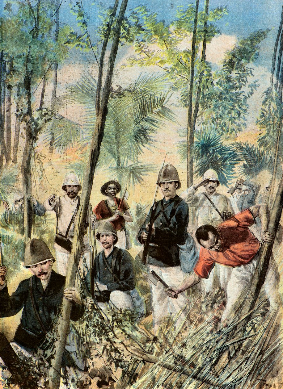 Soldados franceses en el monte de Oswaldo Tofani