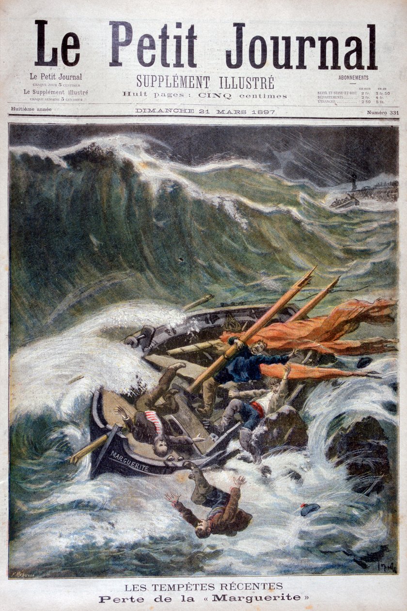 Pérdida del barco pesquero Marguerite, 1897 de Oswaldo Tofani