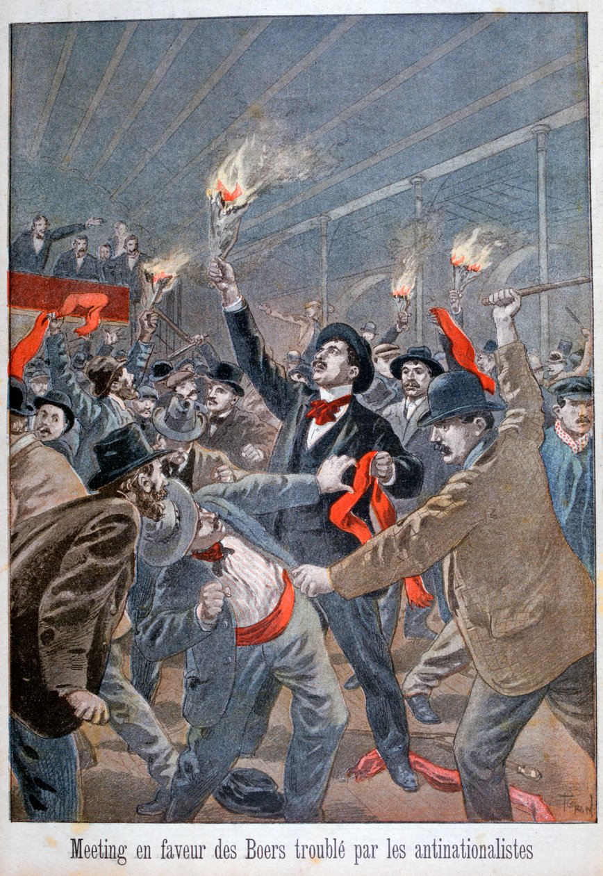 Reunión a favor de los bóers interrumpida por los antinacionalistas, 1900 de Oswaldo Tofani