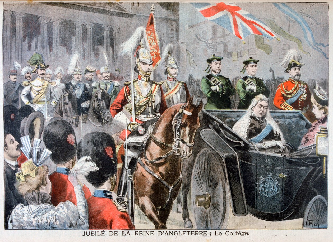 Procesión, Jubileo de Diamante de la Reina Victoria, 1897 de Oswaldo Tofani