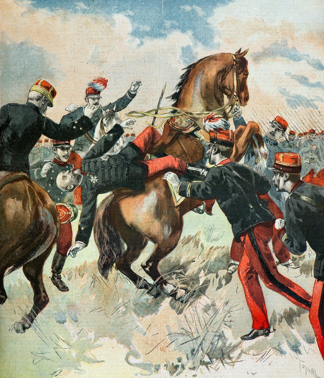 La muerte del general Theophile Ferron de Oswaldo Tofani