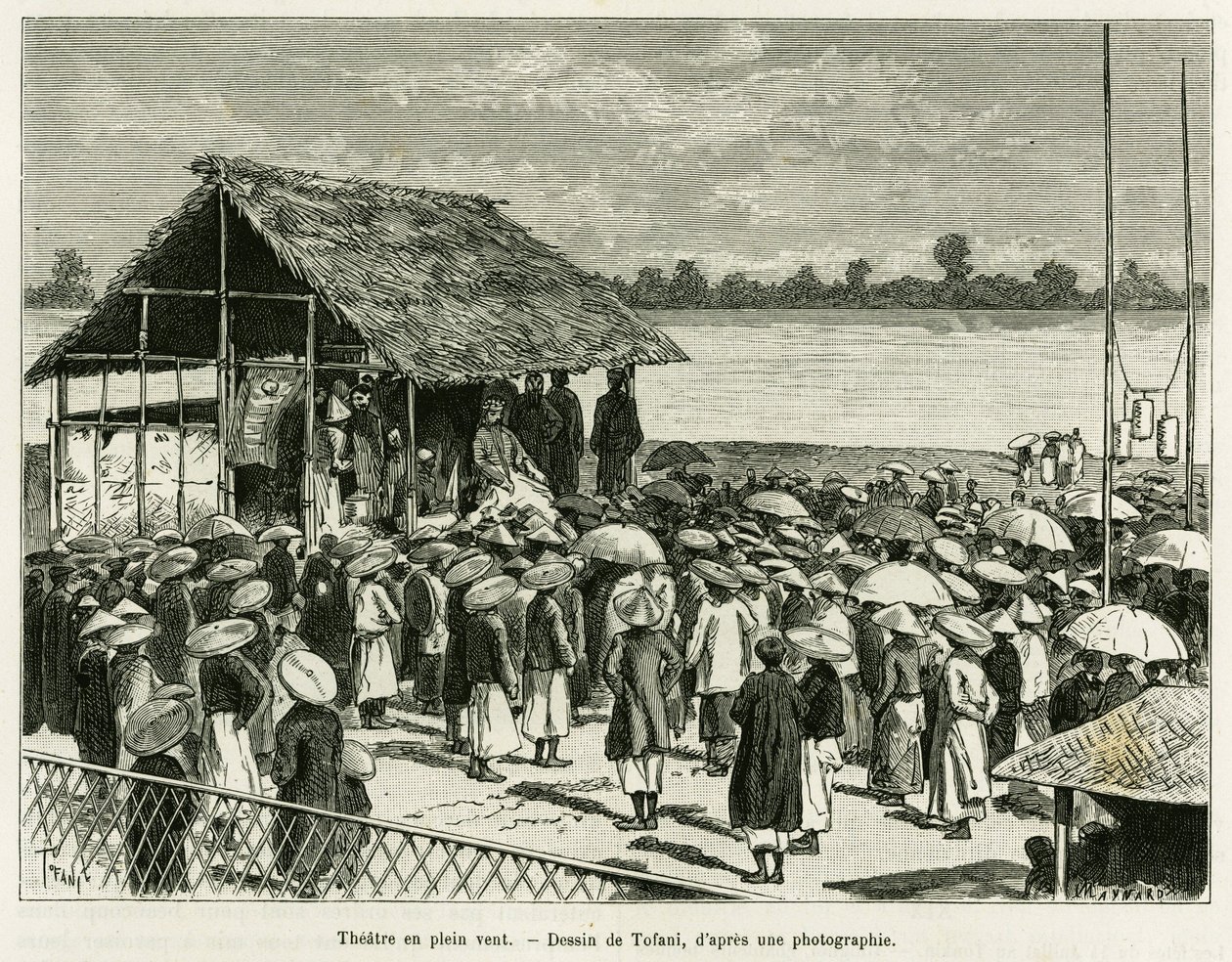 Teatro en el viento (grabado) de Oswaldo Tofani