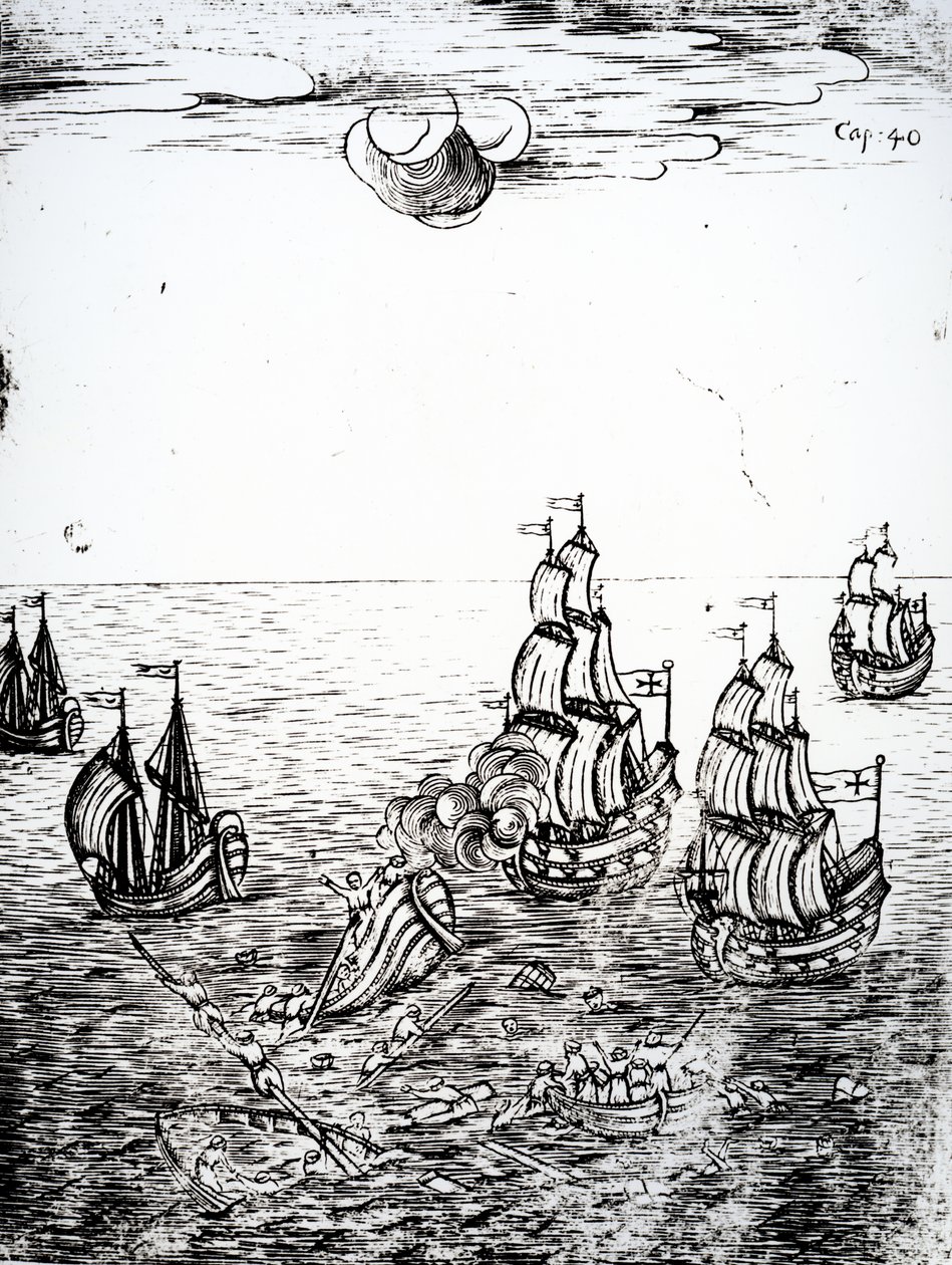 Naufragio, 1694 de Othon Frederic von der Groben