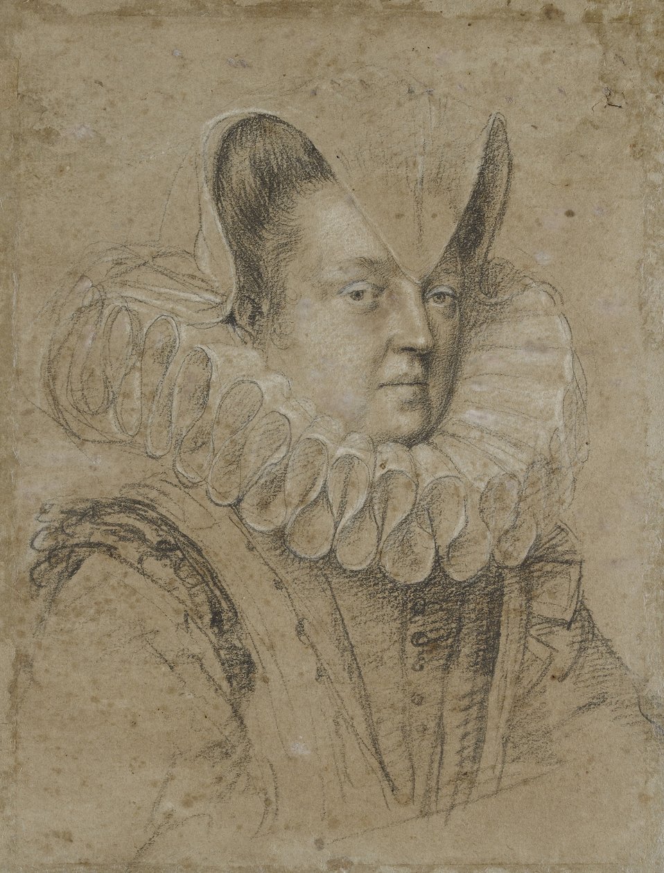 Retrato de Margarita, Duquesa de Ferrara de Ottavio Mario Leoni