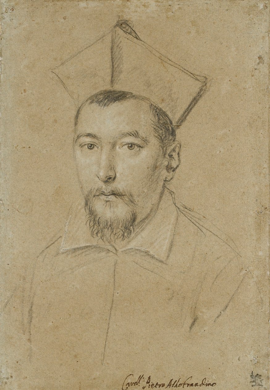 Retrato del Cardenal Pietro Aldobrandini, principios del siglo XVII de Ottavio Mario Leoni
