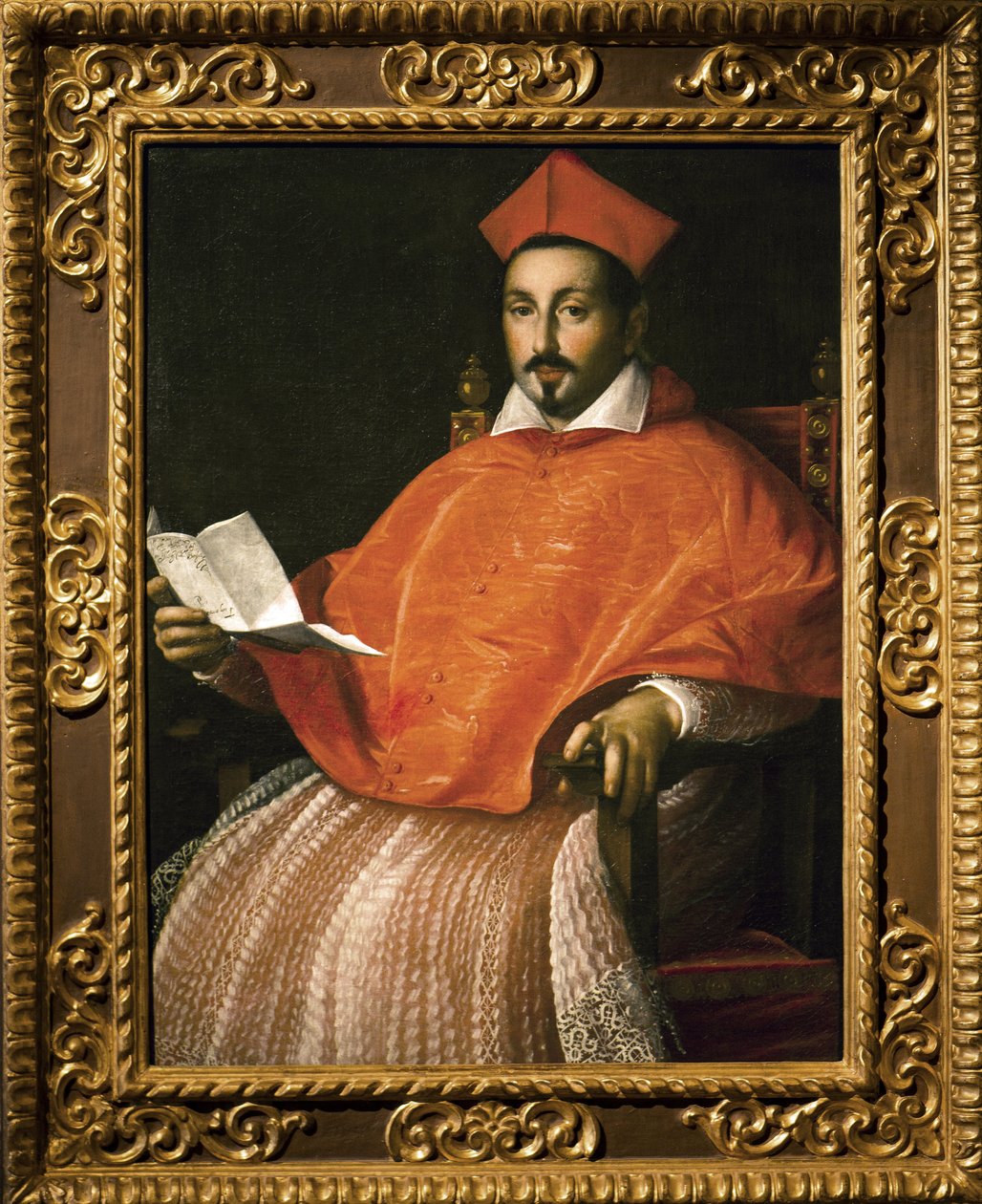 Retrato del Cardenal Scipione Borghese (Scipione Caffarelli-Borghese) (1577-1633) por Ottavio Leoni de Ottavio Mario Leoni