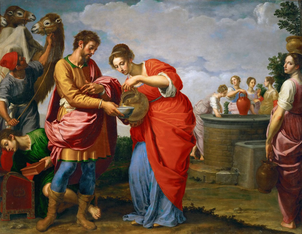 Rebeca y Eliezer en el pozo de Ottavio Vannini