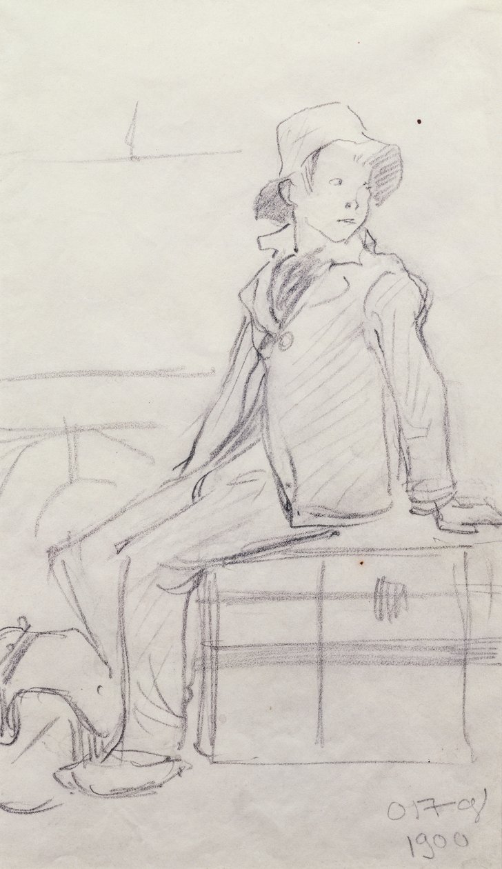 Pequeño emigrante, 1900 de Ottilia Eva Adelborg