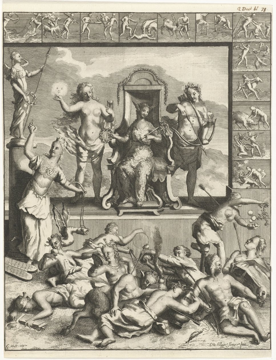 Los doce trabajos de Hércules representación alegórica de Ottmar Elliger (II)