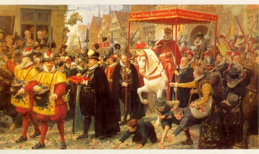 Coronación de Christian IV 1596 de Otto Bache