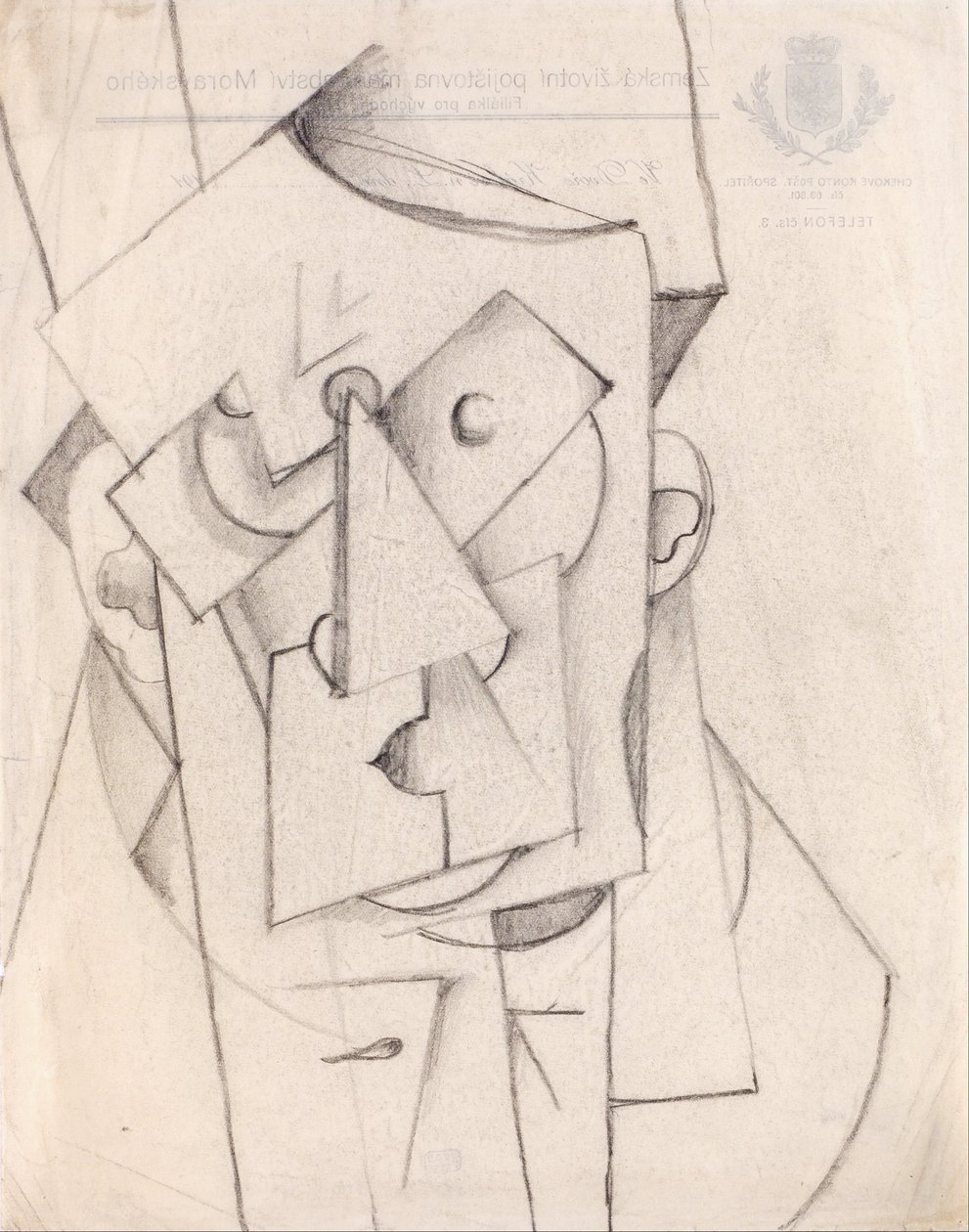 Composición cubista – La cabeza de Otto Gutfreund