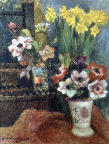 Naturaleza muerta de flores, 1928 de Otto Modersohn