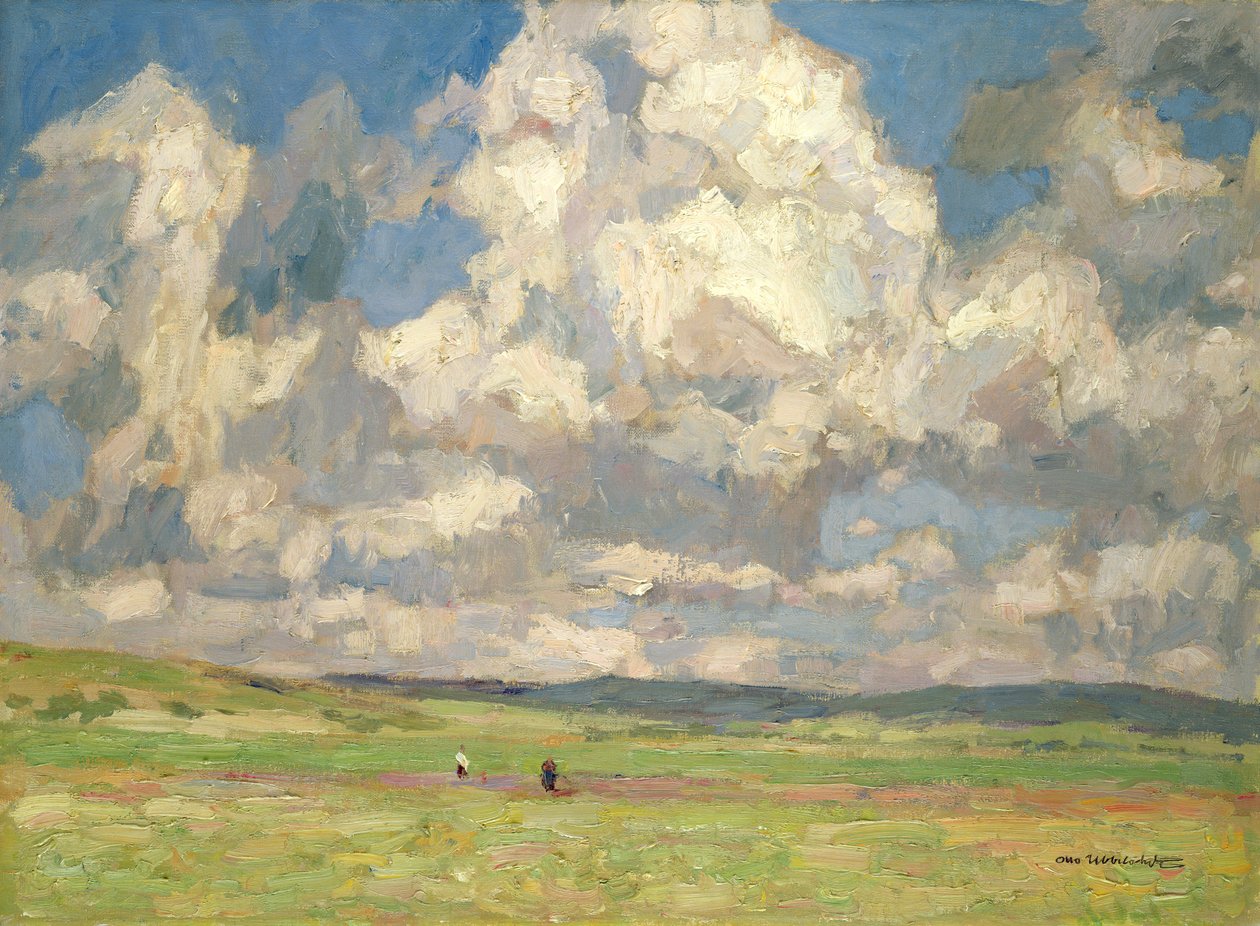 Nubes de verano sobre Gossfelden de Otto Ubbelohde