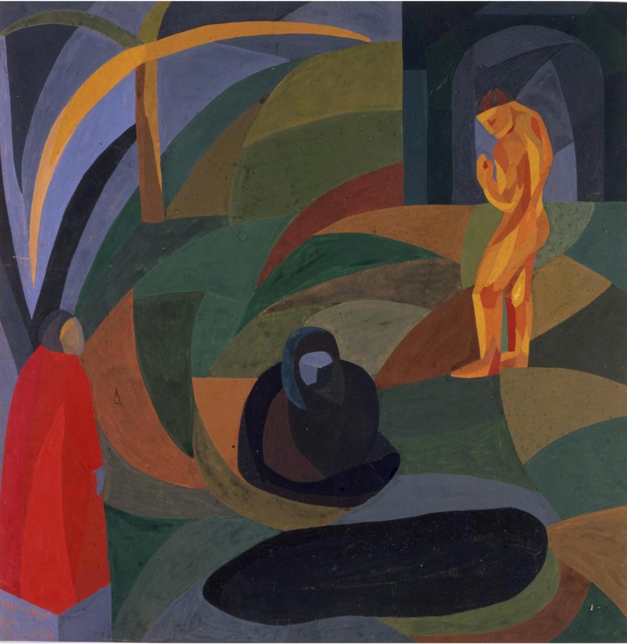 Composición con tres figuras, 1911-1941 de Otto Freundlich