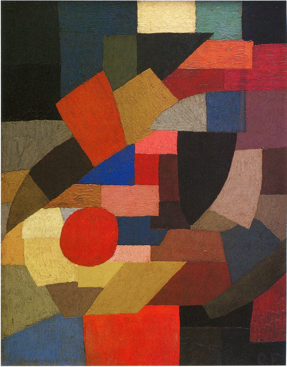 Fragmentos de figura al conjunto de los planos, 1927 de Otto Freundlich