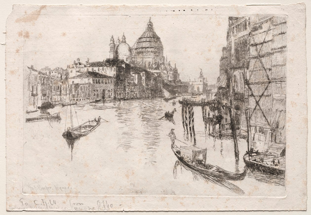 Entrada al Gran Canal, 1880 de Otto H. Bacher
