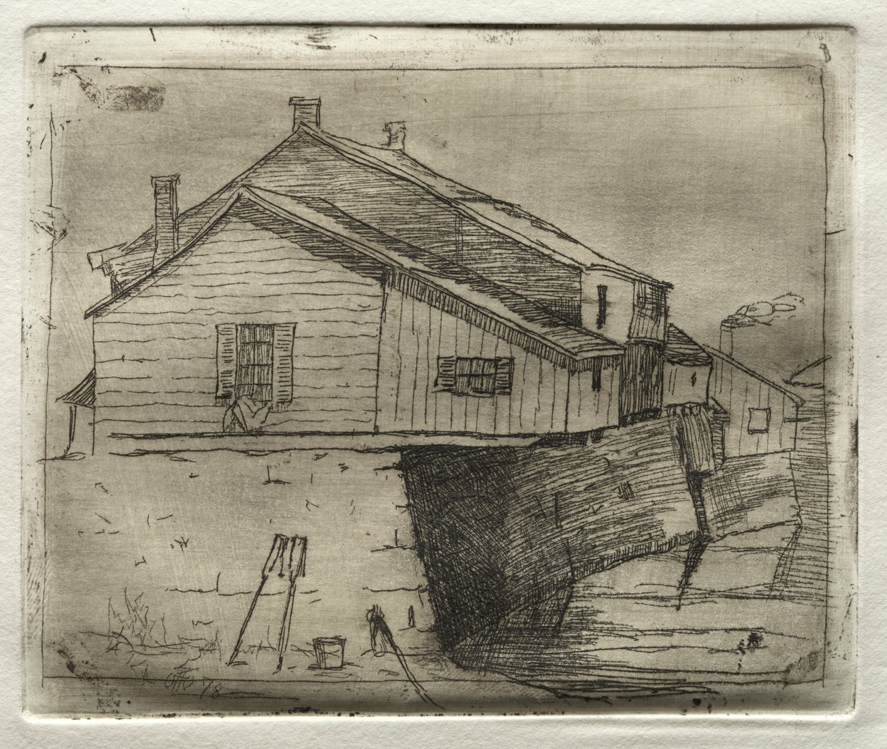 Casa sobre el agua, 1878 de Otto H. Bacher