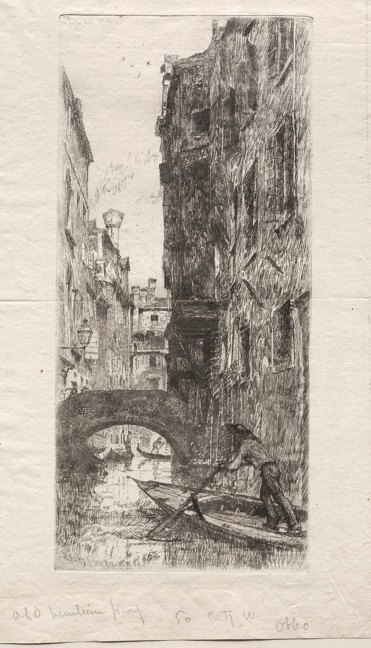 Ponte del Pistor, Venecia de Otto H. Bacher