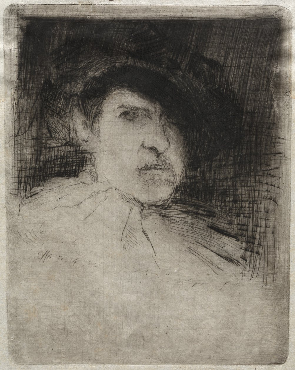Autorretrato en disfraz de Otto H. Bacher