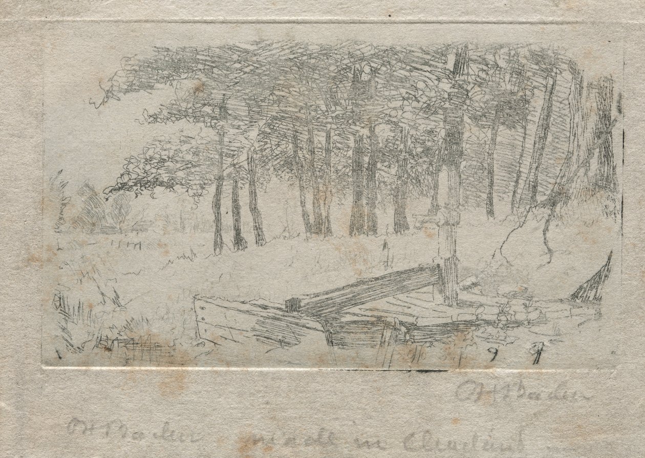 Boceto de la naturaleza, 1879 de Otto H. Bacher