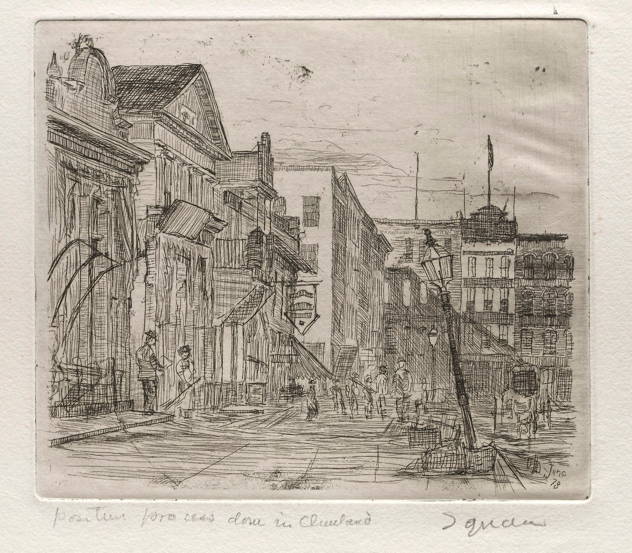 La Plaza, 1878 de Otto H. Bacher