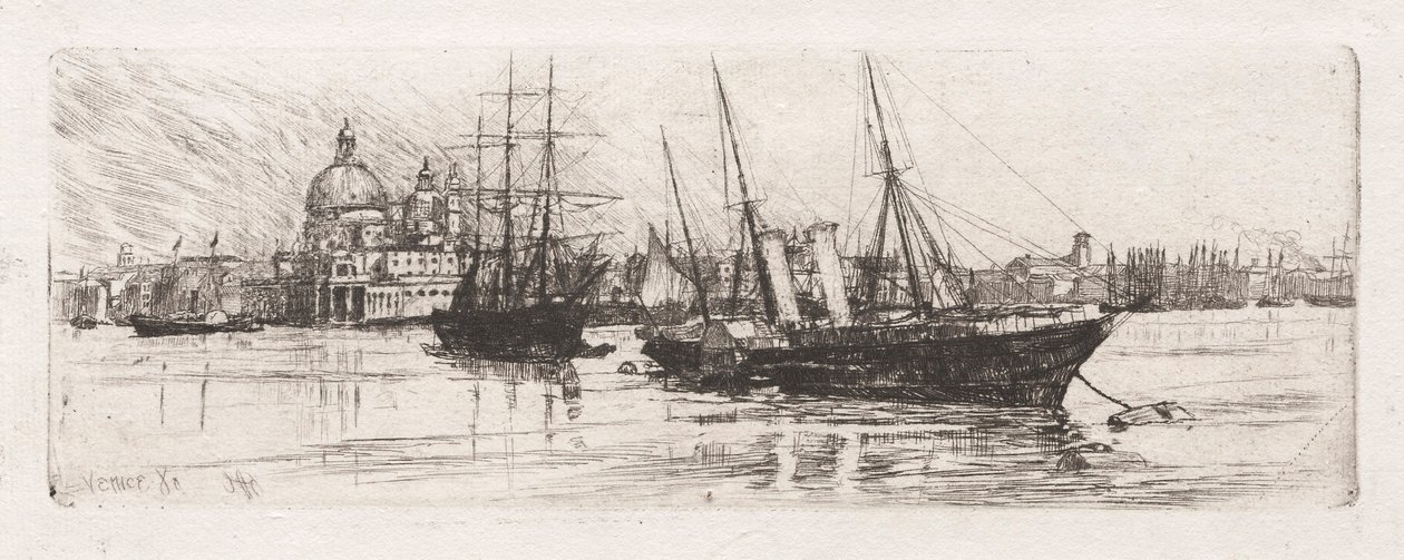Dos barcos, Venecia de Otto H. Bacher