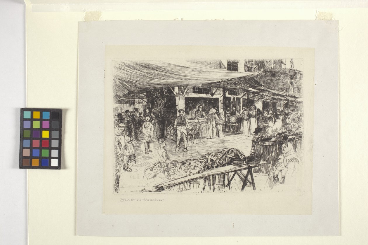 El Mercato Vecchio, Florencia de Otto Henry Bacher