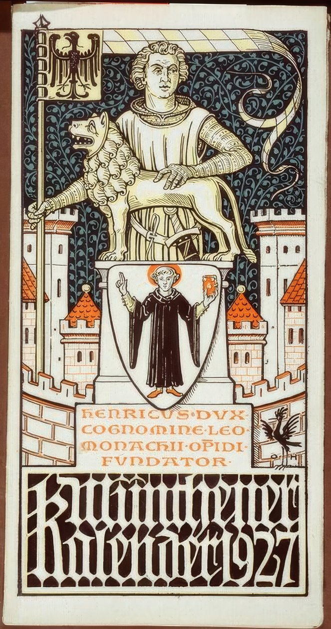 El escudo de armas del Estado Popular de Hesse del año 1920 de Otto Hupp
