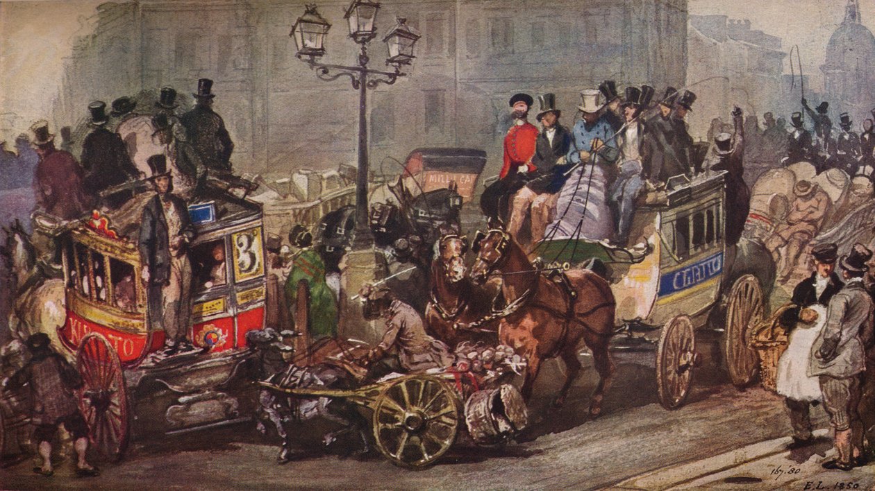 Escena en Ludgate Circus, 1850 de Otto Limited
