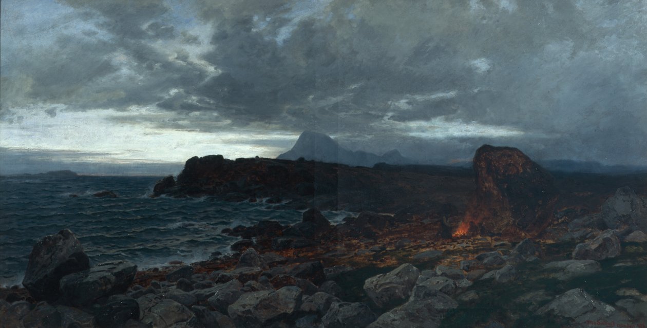 Tarde de otoño en la costa, Kinn de Otto Ludvig Sinding