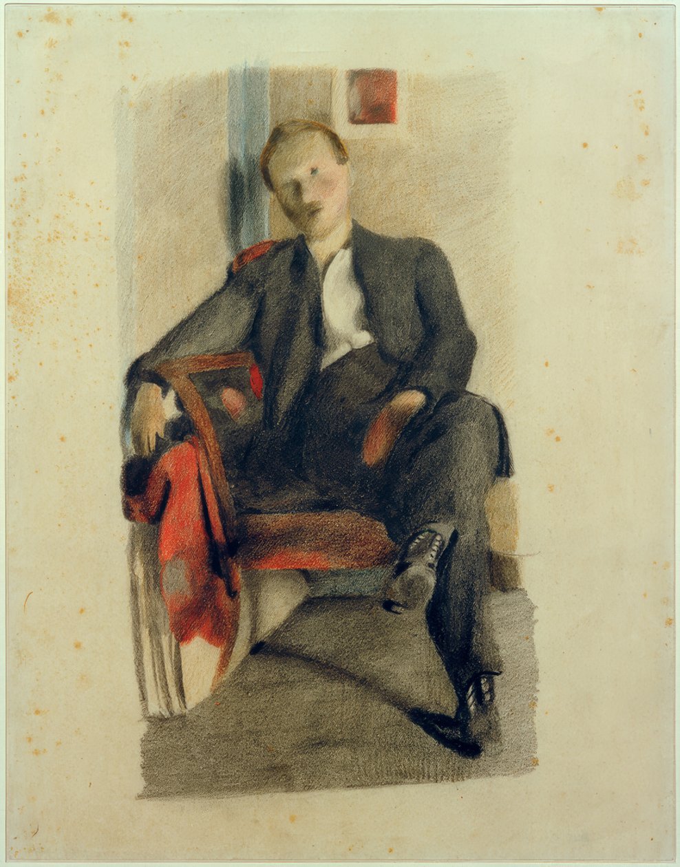 Retrato de un joven sentado de Otto Meyer Amden