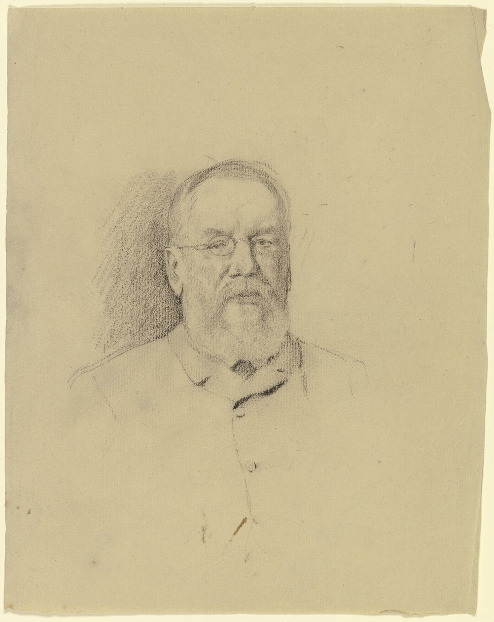 Retrato de un hombre mayor con gafas de Otto Scholderer