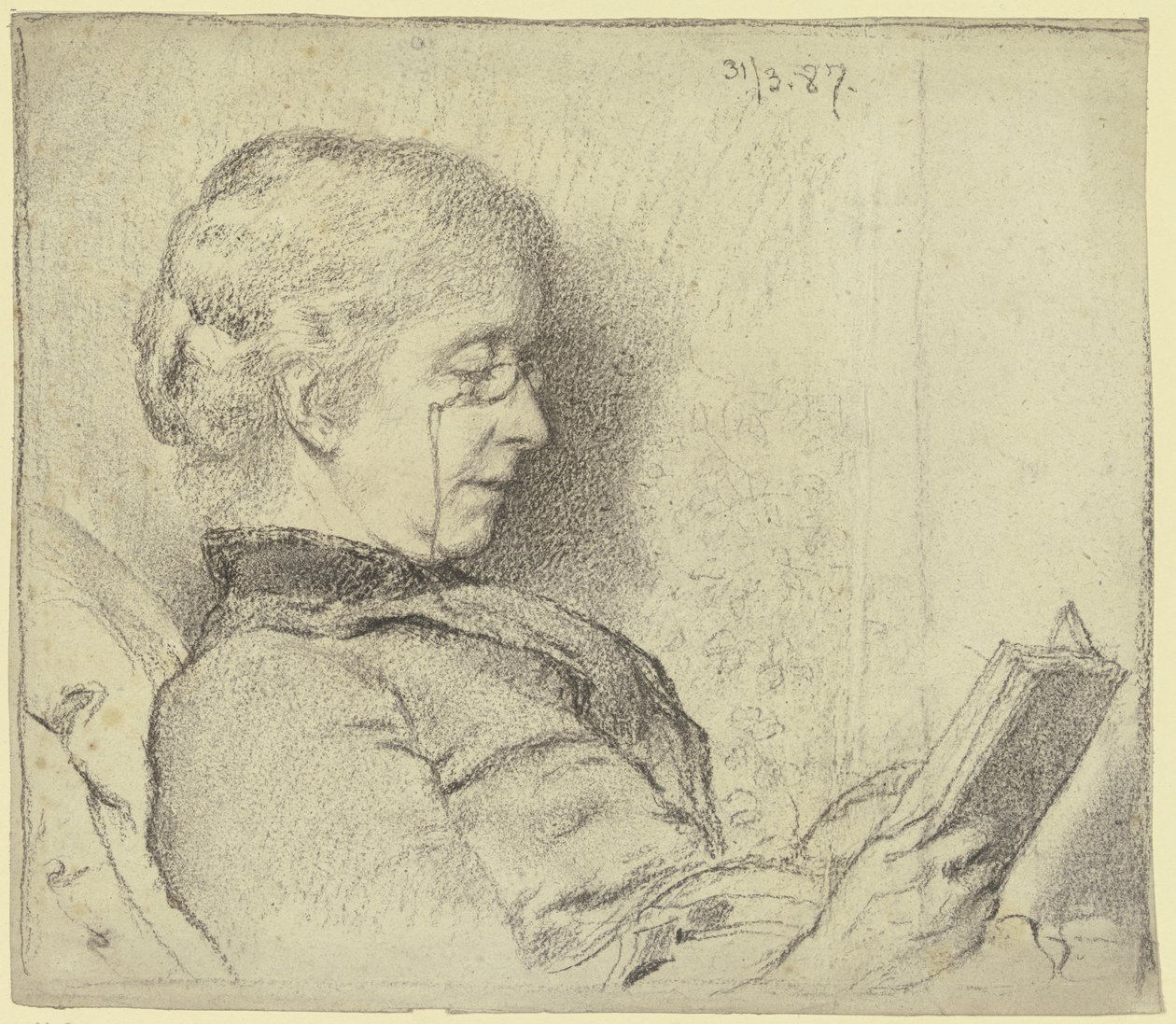 Lectura de Luise Scholderer de Otto Scholderer
