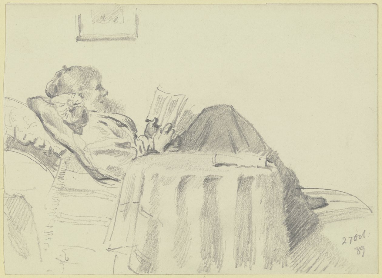 Lectura de Luise Scholderer de Otto Scholderer