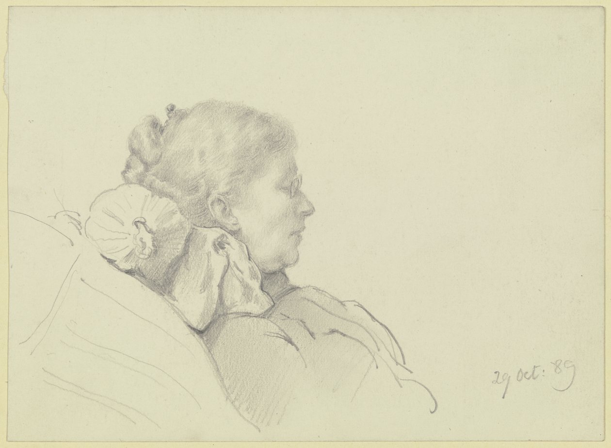 Luise Scholderer leyendo de Otto Scholderer