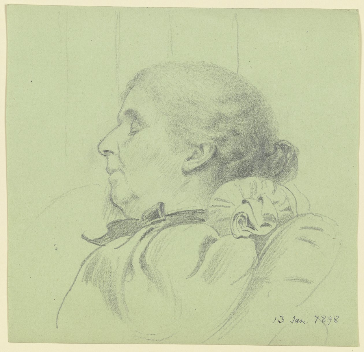 Luise Scholderer durmiendo de Otto Scholderer