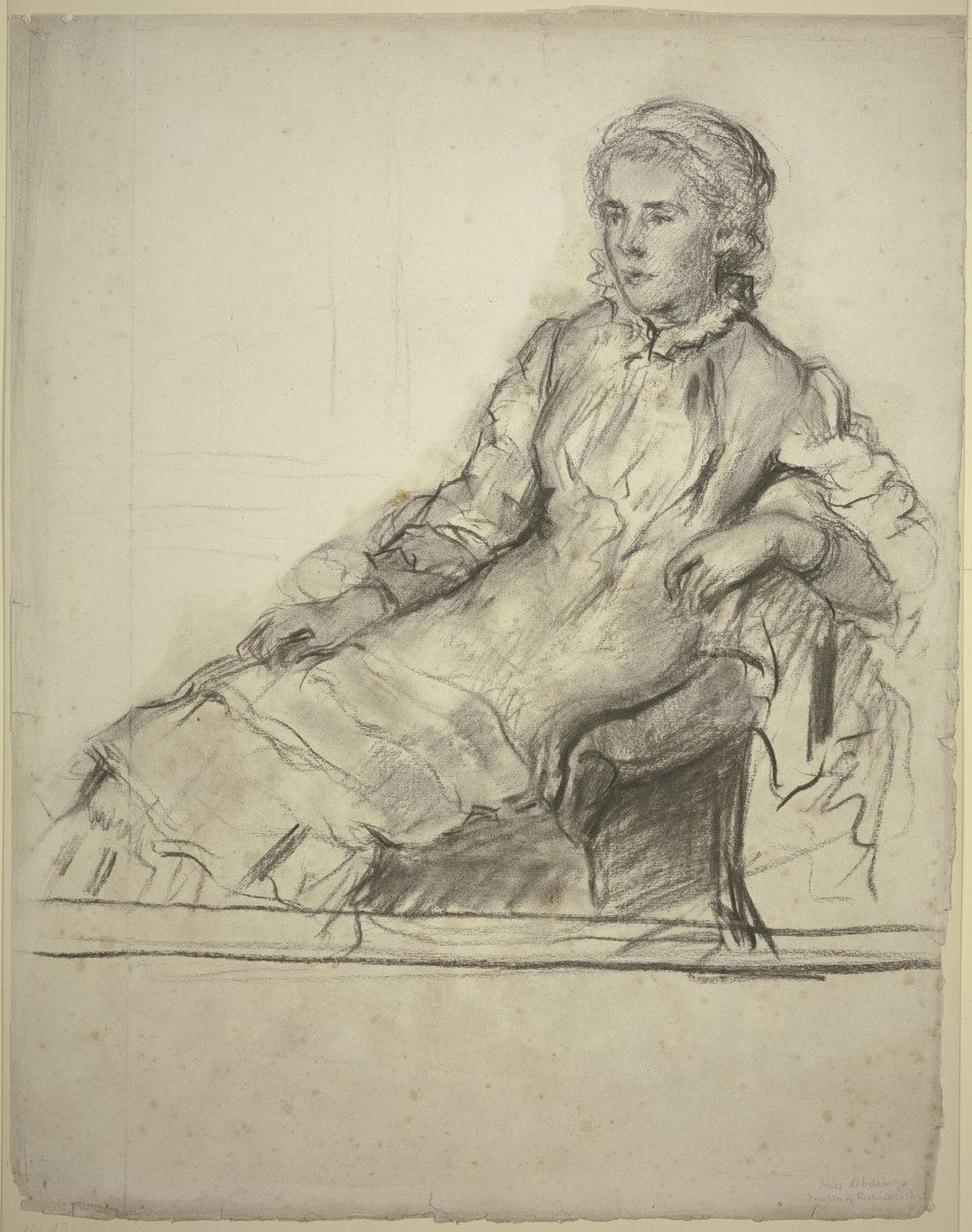 La señorita Cobden en el sillón de Otto Scholderer